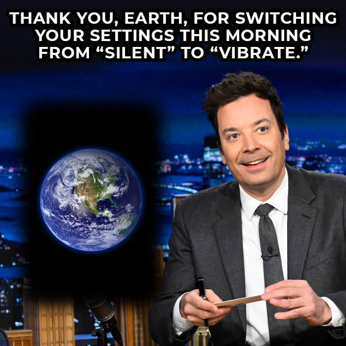 Did you feel it? #FallonTonight #Earthquake