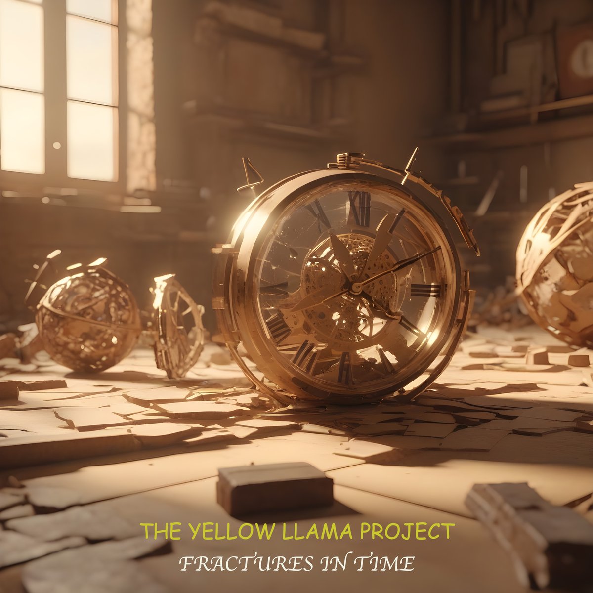 The first album from The Yellow Llama Project, Fractures in Time, dropping on all online stores today, 5th April 2024