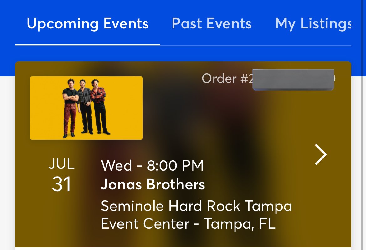 Excited to see my favorite band again! Do things that make you happy. And that for me is seeing the @jonasbrothers ❤️