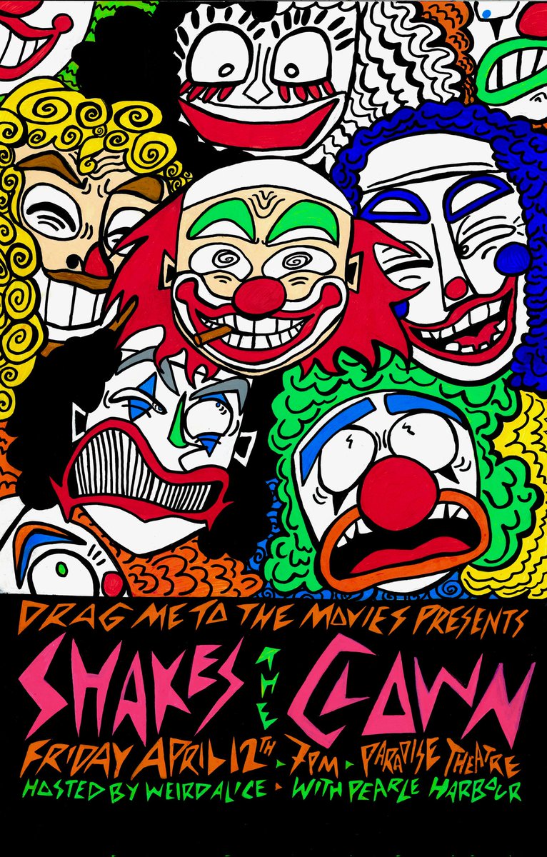 DragMe2TheMovie's tweet photo. we've got lots of weird and delightful fun coming up over the next month at @paradiseonbloor !

Join is for SHAKES THE CLOWN (Apr 12), THE OPPOSITE OF SEX (Apr 28), John Waters Retrospective (May 10-18) and John Waters LIVE w/ Pecker (May 18)

🍿🎟️✨😎 https://t.co/fSb4GMldZy https://t.co/g6payzSOab
