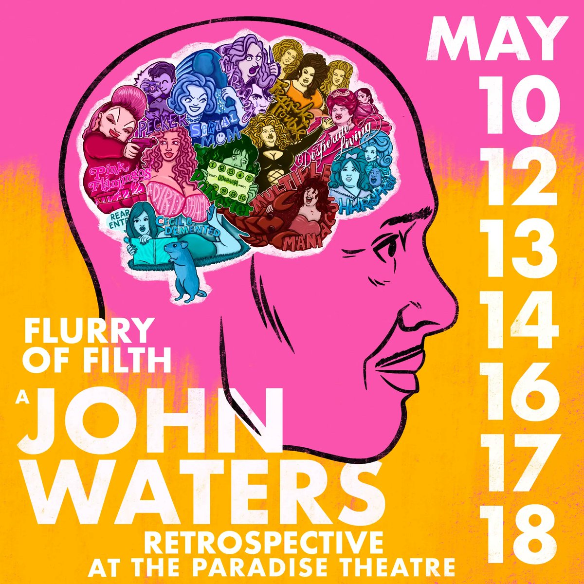 DragMe2TheMovie's tweet photo. we've got lots of weird and delightful fun coming up over the next month at @paradiseonbloor !

Join is for SHAKES THE CLOWN (Apr 12), THE OPPOSITE OF SEX (Apr 28), John Waters Retrospective (May 10-18) and John Waters LIVE w/ Pecker (May 18)

🍿🎟️✨😎 https://t.co/fSb4GMldZy https://t.co/g6payzSOab