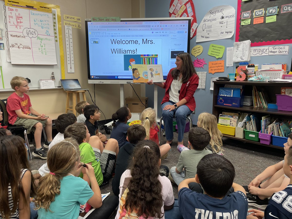 CrystalshortDPE's tweet photo. Thank you, Mrs. Williams, for reading to our class today!  They loved the book (and I did, too😉.)  @TISDDPES @TomballISD #tomballreads24 https://t.co/EfFPkGMh9V