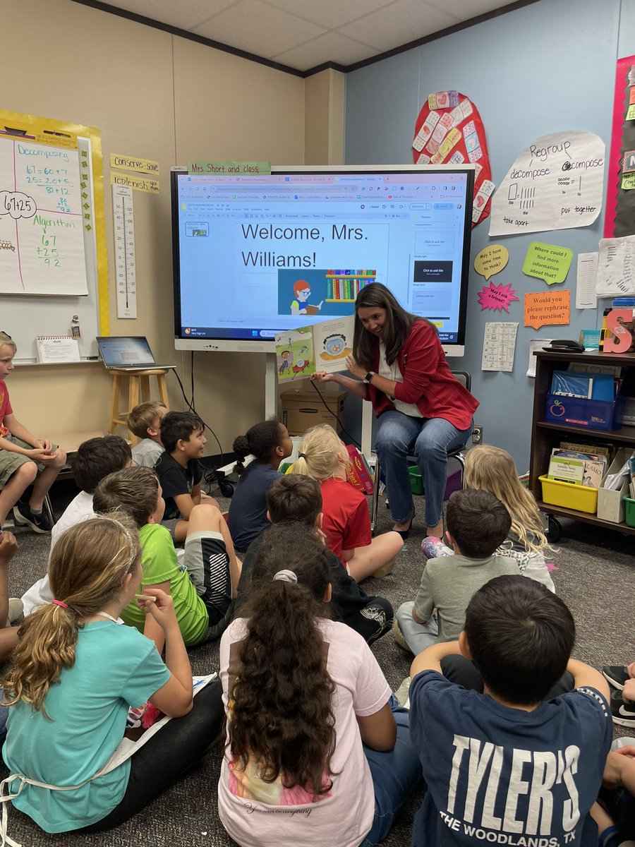 CrystalshortDPE's tweet photo. Thank you, Mrs. Williams, for reading to our class today!  They loved the book (and I did, too😉.)  @TISDDPES @TomballISD #tomballreads24 https://t.co/EfFPkGMh9V