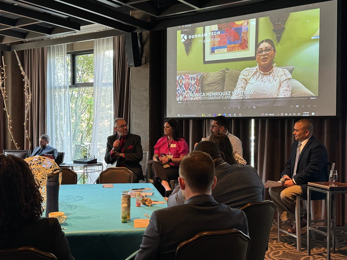 On Thursday, Blue Ridge's vice president for student services, Kirsten Bunch, spoke about our strategic efforts to make higher education accessible to #AdultLearners at the John M. Belk Endowment's NC Reconnect event in Greensboro. #EducationElevated @ncstatebelk