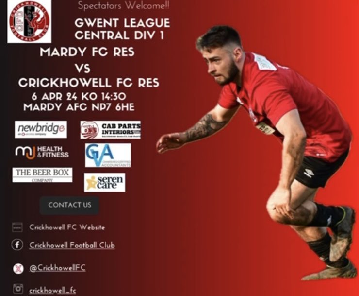 Two big games for the seniors tomorrow … The first team travel to face @PontnewyddA whilst the Reserve team also hit the road to face @mardy_fc … both in 14:30 KO’s Come along and show your support!