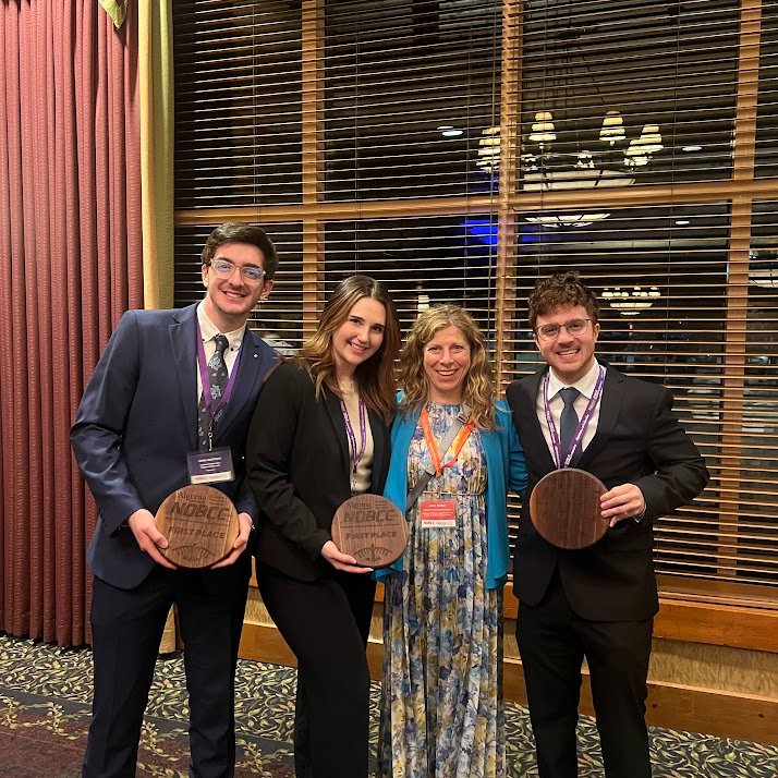 AlgomaU's tweet photo. Congratulations to Algoma University's NOBCC champions, Josh Battisti, Nick Bruni Pagnotta, and Julia Ferreira from Algoma's Sault Ste. Marie Campus! ✨🎊

In this competition, 12 teams of university students showcased their ingenuity and resourcefulness, tackling complex case studies armed only with analogue tools - no internet access allowed! Each team presented their comprehensive solutions to a panel of esteemed judges, including local and regional business experts.

"Winning this year's NOBCC has been incredibly rewarding and beneficial for all of us," said the first-place team. "This experience allowed us to grow as individuals under pressure and to really challenge our acquired skill sets as young entrepreneurs. Through gaining insight from the panel of judges and networking professionals, we as a team feel elated to use this feedback to embrace new opportunities for our futures in the business sphere. We sincerely thank Dr. Jody-Lynn Rebek and our classmates in Business Strategy & Policy for this exciting opportunity and experience. 📚

#algomau #NOBCC #Business #casecompetion