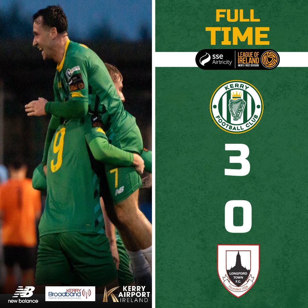 WHAT A NIGHT Our 50th competitive game ends with a huge win over Longford Town in Mounthawk Park! #WeAreKerryFC #EnterTheKingdom