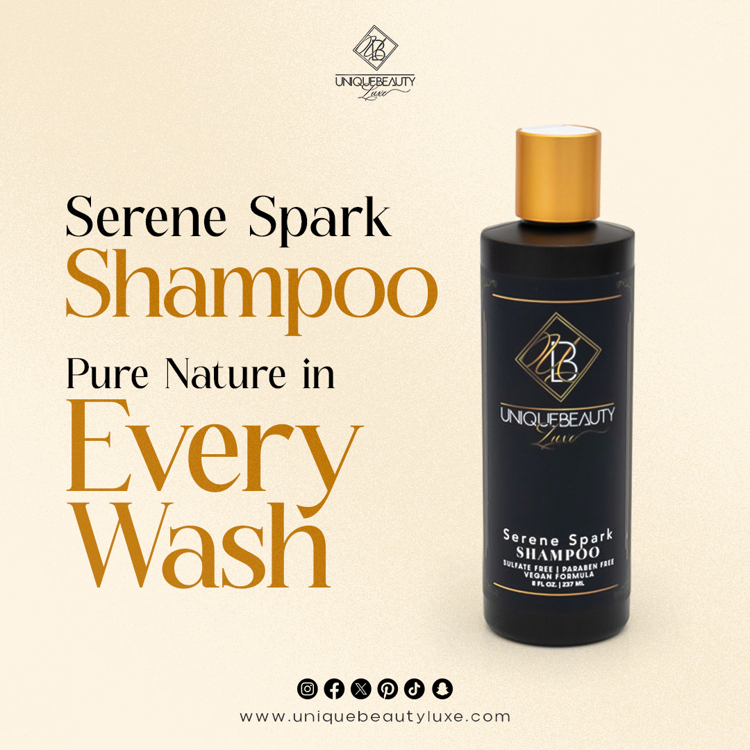 Reconnect with nature's tranquility with our Serene Spark Shampoo. Pure goodness for your hair, wash after wash. 🍃💫
Don't Wait, Get Yours and Shine at uniquebeautyluxe.com!
#UniqueBeautyLuxe #UniqueBeauty #UniqueHairCare #HairExtensions #BeautyUnleashed #GlamourGoals