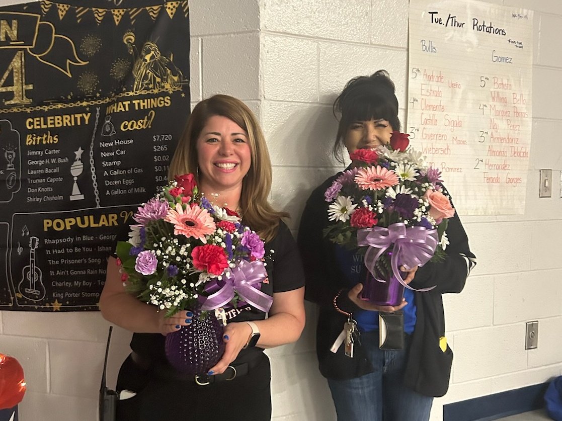 We love our Assistant Principals Ms. Sosa and Ms. Ellis-Martinez! Hope you enjoyed your special week! #BullpupsInspire