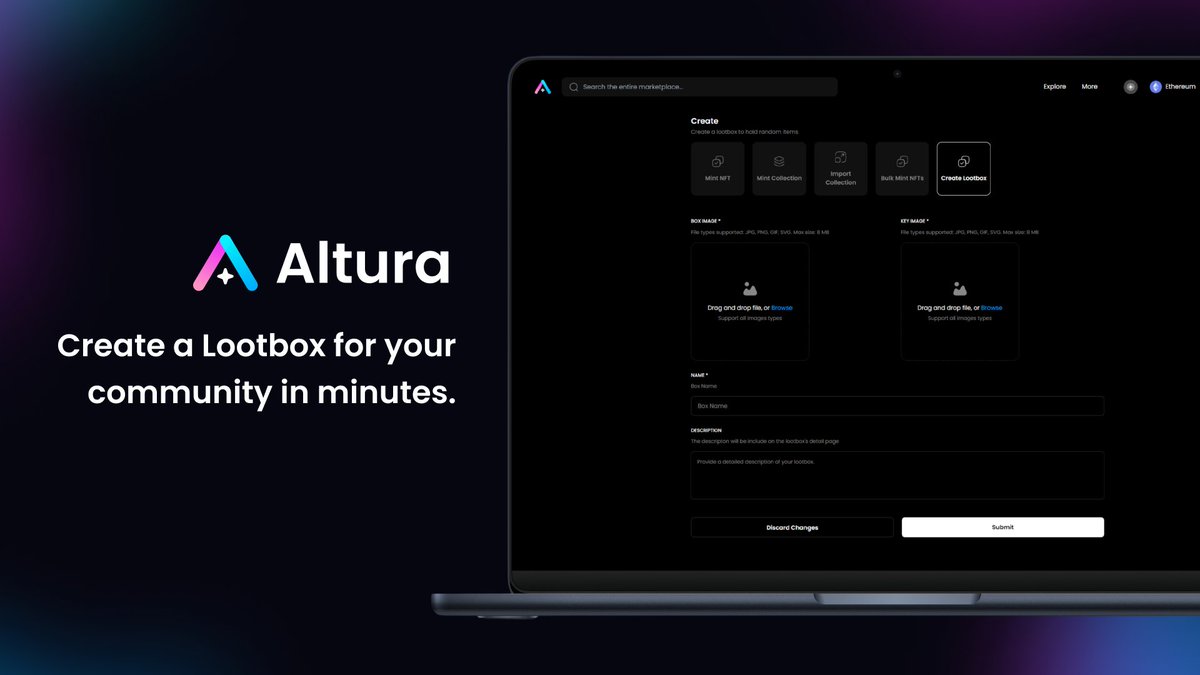 Creating an in-game Lootbox used to be a daunting task. With Altura, it takes just minutes to setup and organize! 😮‍💨 Learn more here: docs.alturanft.com/altura-documen…