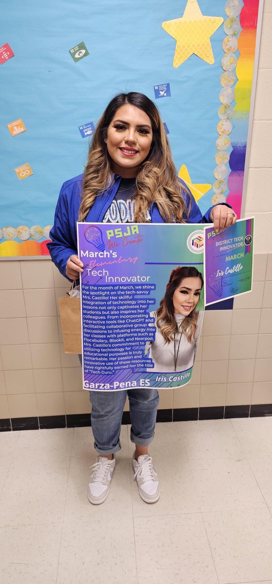 Today we shine the spotlight on the tech-savvy Mrs. Castillo our March Technology Innovator from Garza Pena Elementary! Her skillful integration of technology into her lessons not only captivates her students but also inspires her colleagues.  <a href="/PSJAISD/">PSJA ISD</a> #PSJATech