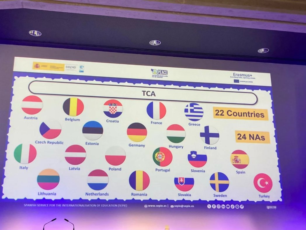 mirasierraies's tweet photo. Allí también ha tenido la suerte de participar en el encuentro Erasmus #EGM2024, en el que ha formado parte de una mesa redonda y ha podido disfrutar de la #ErasmusOrchestra. 
#ErasmusPlus
#ErasmusPeace
@sepiegob https://t.co/UlPKvsxoIK