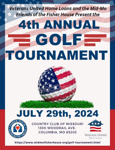 Come join us for a day of golf in support of the Mid-Missouri Fisher House!