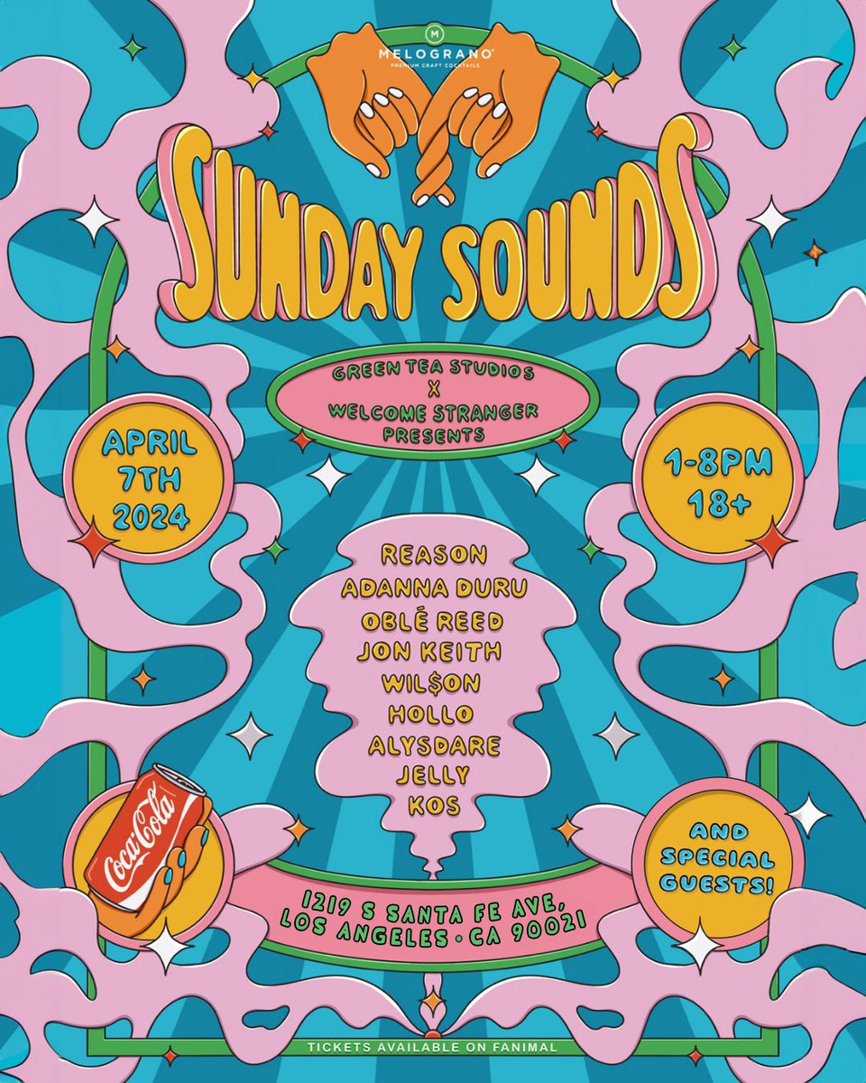 SUNDAY. SOUNDS. IS. BACK.

THIS SUNDAY. APRIL 7.

TICKET LINK: fanimal.com/fanimal-event/…