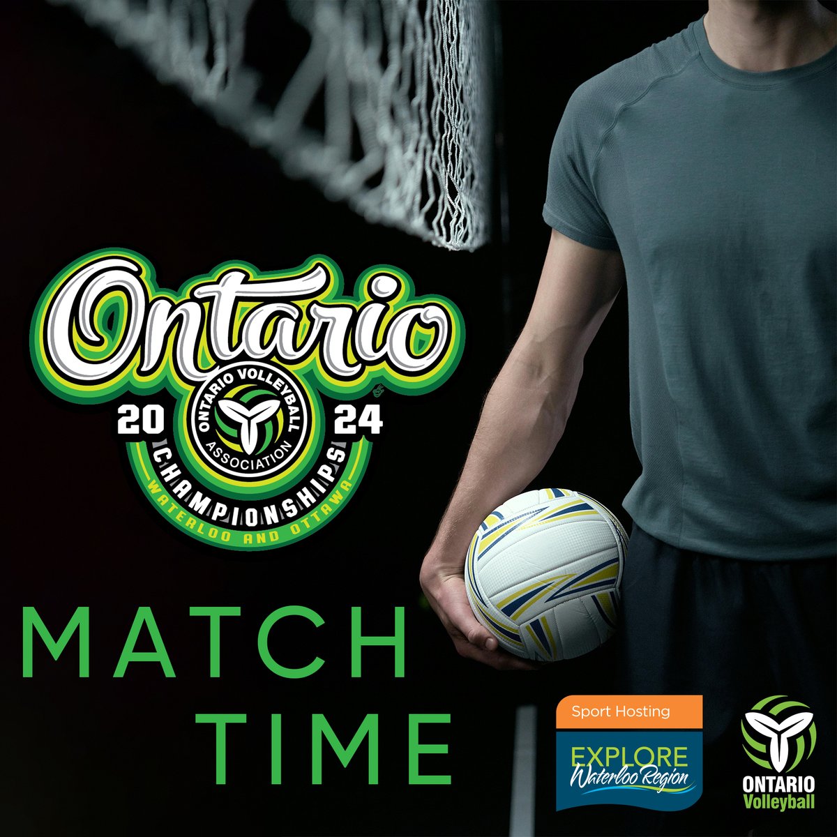 It's match time! 🏐 The @ova_updates #Volleyball #Championships kick off today in @citywaterloo. Get ready for epic #serves and #spikes! #OntarioVolleyball #WaterlooRegion #OVAChamps #ExploreWR #LocalPride