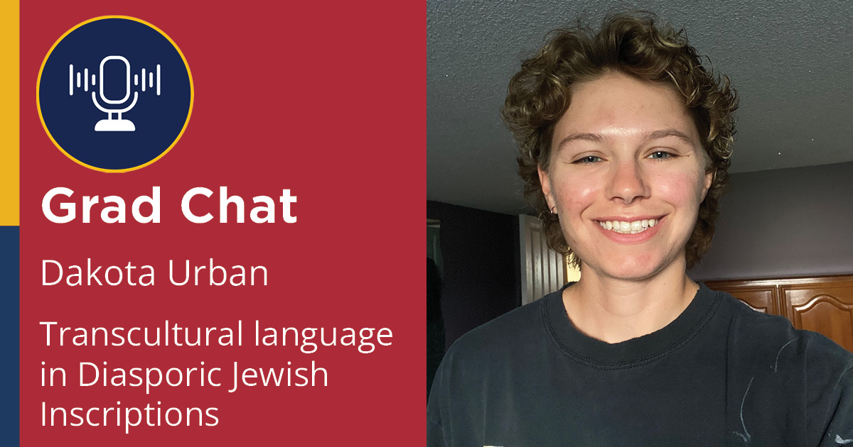 On this week’s Grad Chat, we talk to Dakota Urban (MA, Classics & Anthropology) about their research into Transcultural language in Diasporic Jewish Inscriptions! Check out Grad Chat here: podcast.cfrc.ca/grad-chat/