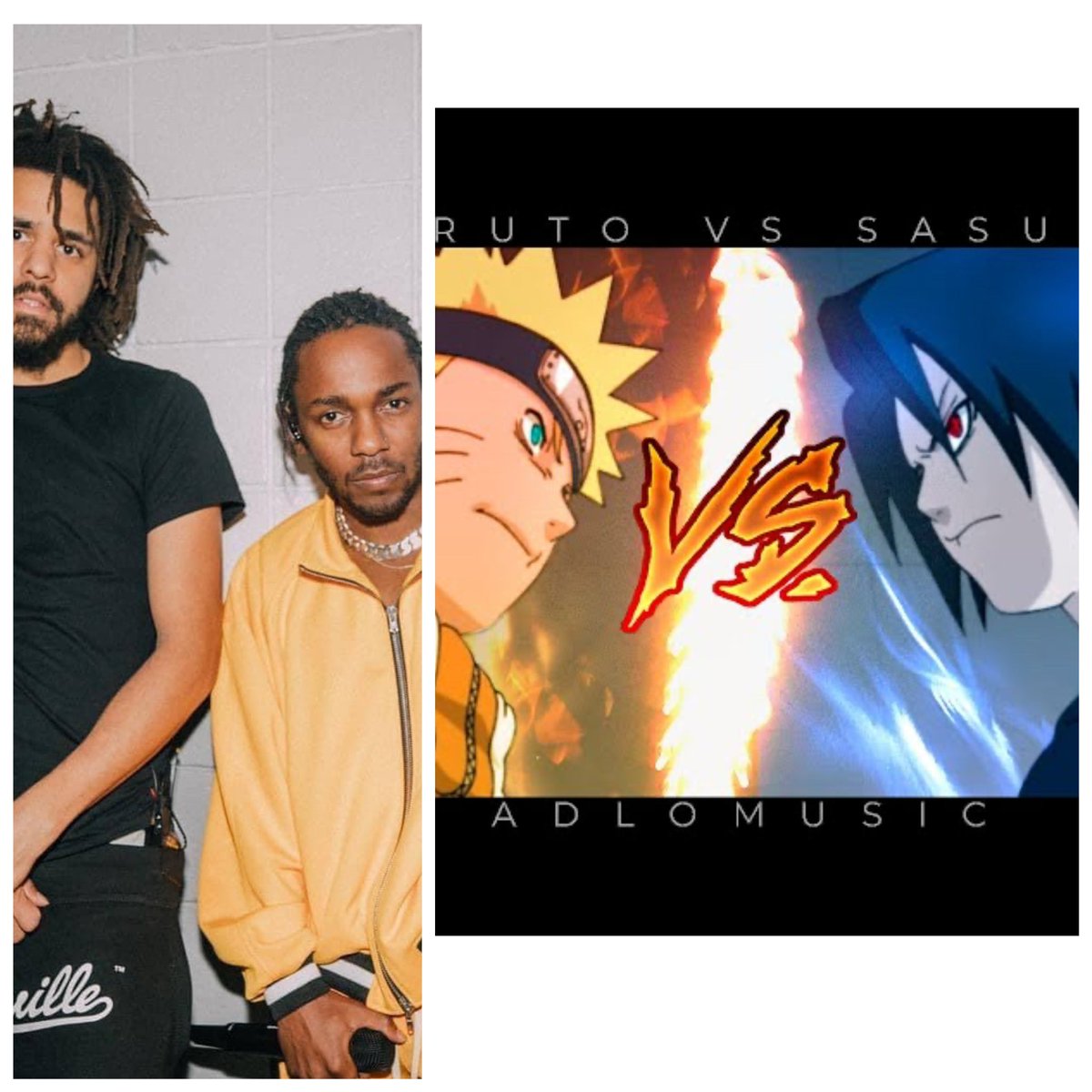 JaquanGrand's tweet photo. Who do yall got?
May the best man win. I said it before and I'll say it again Kdot is on a different level but Cole is too. This won’t be easy for either side. This shit feel Like Naurto Vs Sasuke. #Hiphopforthewin #cole #kdot #7minutedrill #NARUTO #sasuke #likethat https://t.co/nSzU1slOXq
