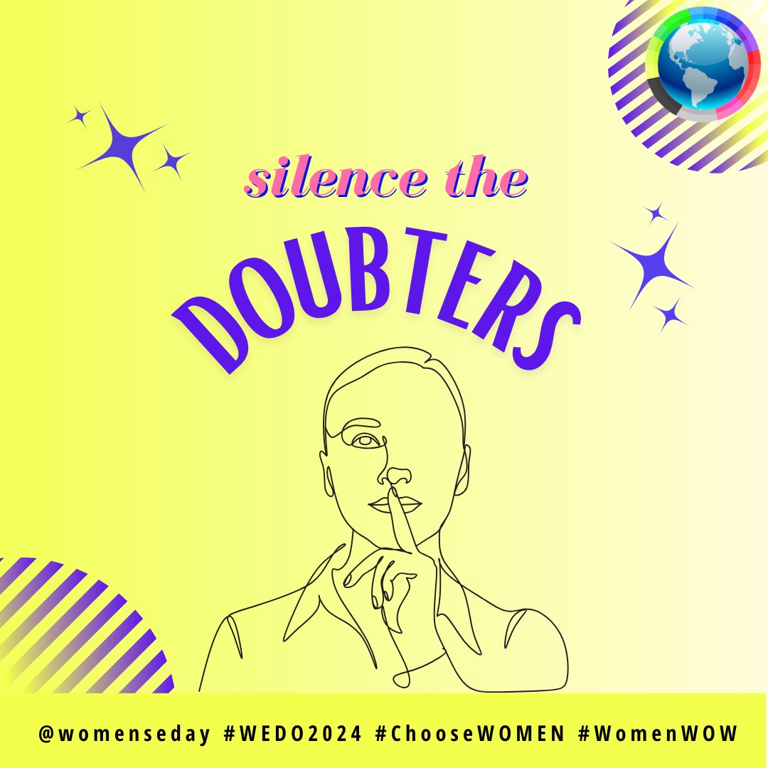 Silence the doubters. #Womanpreneur #DreamBig #WomenWOW