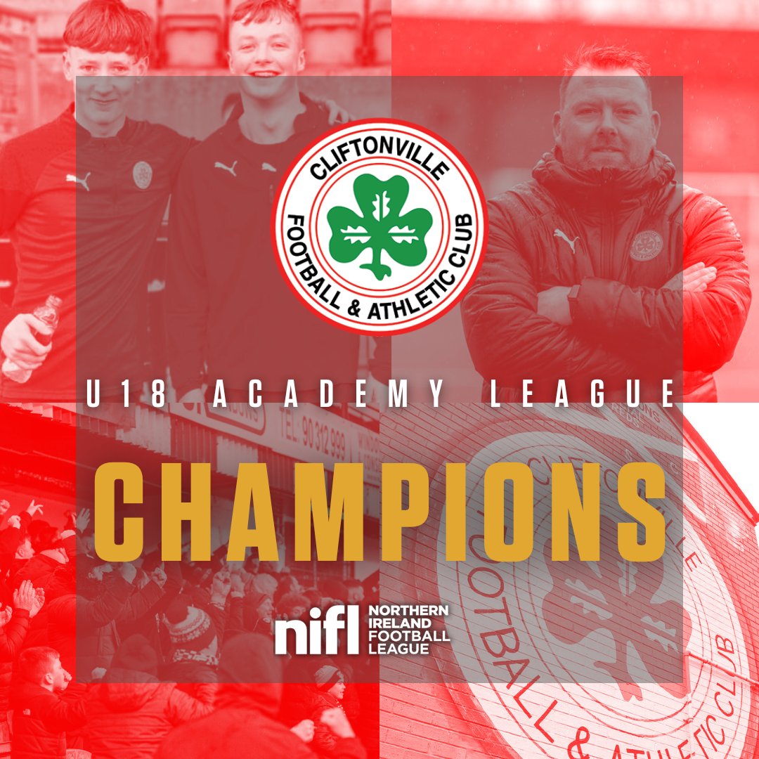 𝗖𝗛𝗔𝗠𝗣𝗜𝗢𝗡𝗦.

U18 Academy League 🏆

Congratulations, <a href="/cliftonvillefc/">Cliftonville FC</a> ☘️