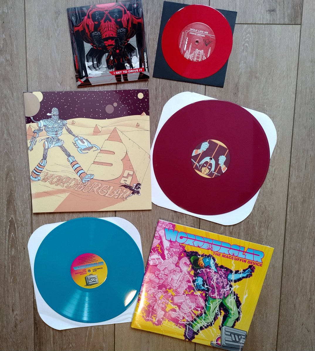 Wordburglar's tweet photo. Burgle my words with this Triple Vinyl Combo Special! Plus deals on CDs, Ts and comics on my merch page @Bandcamp for #BandcampFriday #recordcollector https://t.co/k1rP2DrxUe https://t.co/drbpTnVT5P