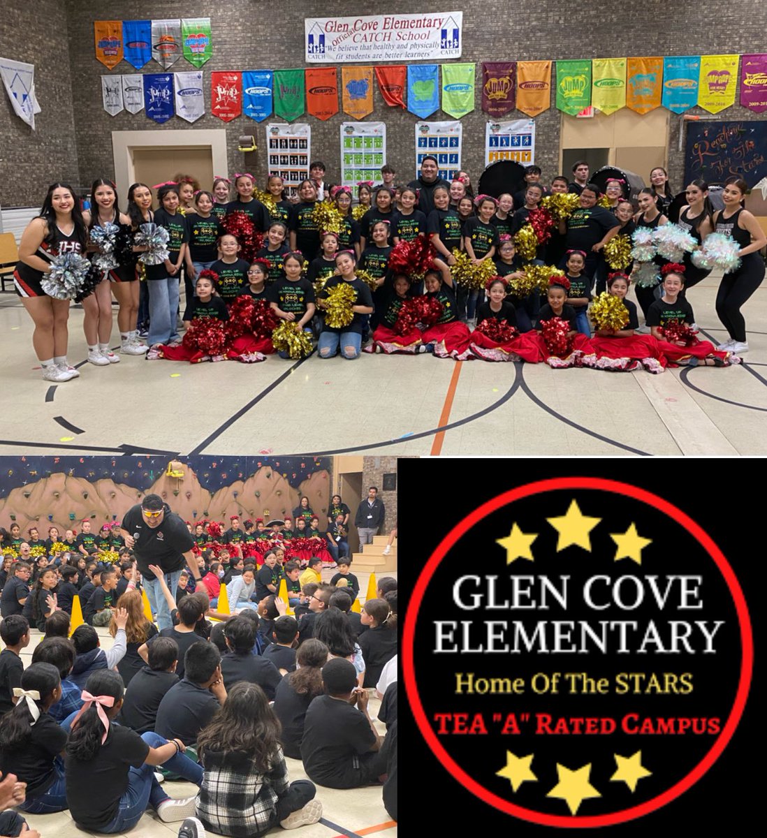 The @GlenCoveStars are going to crush the STAAR this year! A ton of enthusiasm at their pep rally today. Thank you for including me in the festivities, Ms. Mendoza. #RiseAndConquer @JMHanksHigh @RCadena2001LTD @HanksAthletics