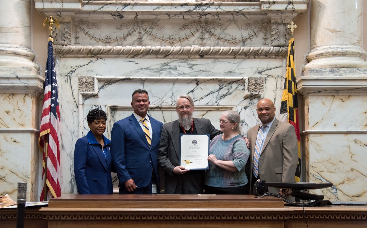 The Maryland General Assembly relies on the talent and expertise of our dedicated committee counsel who staff and guide all our committees. Today, we honored one of the best, Robert K. Smith, who has served the people of Maryland for 35 years.