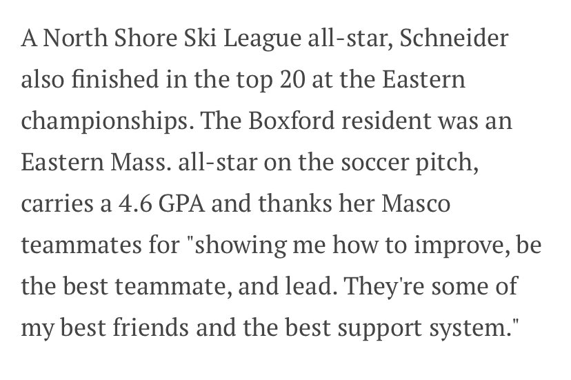 Salem News Skier of the Year! Congratulations on a stellar season Amanda! <a href="/mascochieftains/">John Daileanes</a>