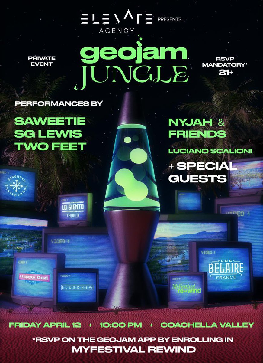 We are thrilled to announce our Geojam Jungle event next Friday night! $JAM will be at the forefront of this event with integrated rewards, scavenger hunts, and our first ever in-person decentralized $JAM shop which will be placed inside of a 3D dome @Saweetie @SGLewis_ @nyjah