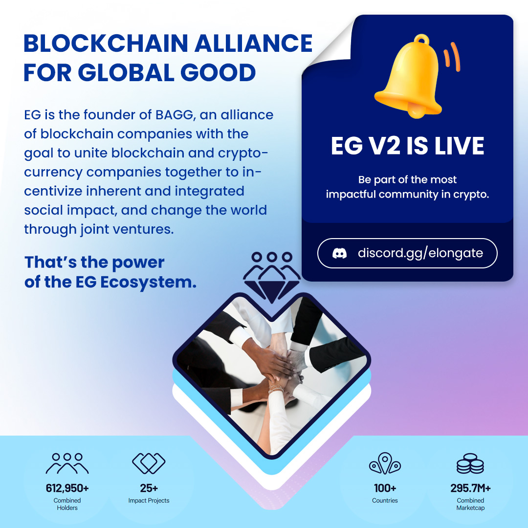 We founded the Blockchain Alliance for Global Good because we believe the ultimate potential of crypto is to help those in need. #eg #egtoken #crypto #altcoin #bsc #bnb #btc blockchainalliance.gg