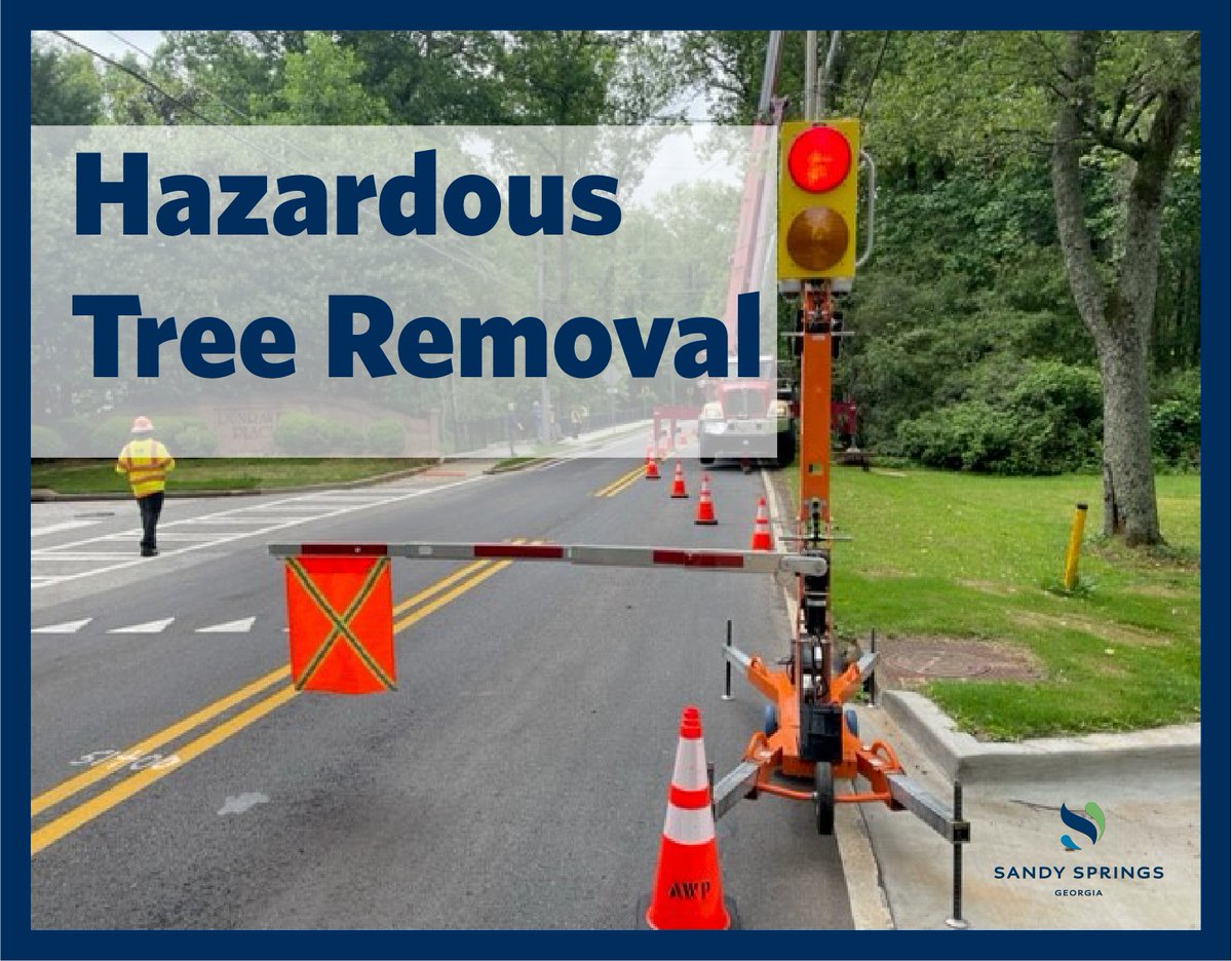 Heads up!
Crews will out on Monday, April 8, from 9 a.m. - 4 p.m., completing hazardous tree removal in the following locations:
Dunwoody Road and Spalding Drive
Long Island Drive and Mount Vernon Highway
Please use caution when traveling in these areas.