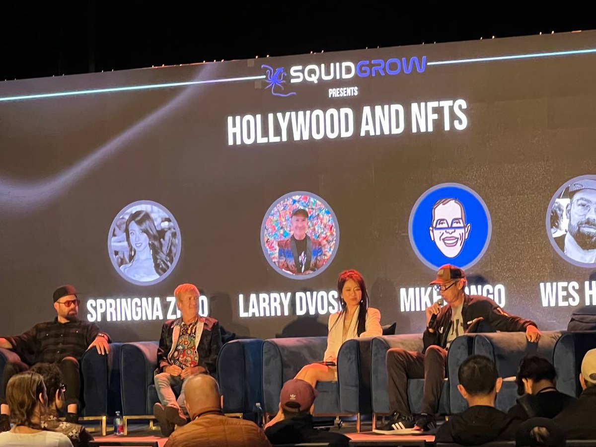 Just finished our Hollywood and NFTs panel, and it was a fantastic reunion with all our movie guests on site! A perfect wrap-up to an amazing event. 🎬✨ #HollywoodNFTs #Reunion #NFTNYC