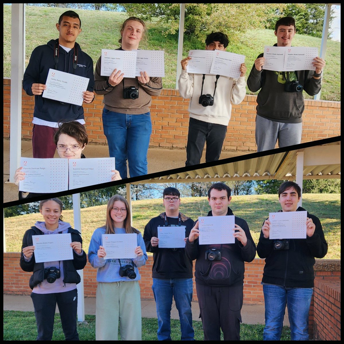Congratulations to these Digital Art students for passing the Adobe Certified Professional exam this year! Some of them are now certified in multiple Adobe softwares.  <a href="/DCcougarnation/">Dickson County High School</a> <a href="/DCS_CTE/">Dickson County Schools CTE</a> #BestOfTheBest