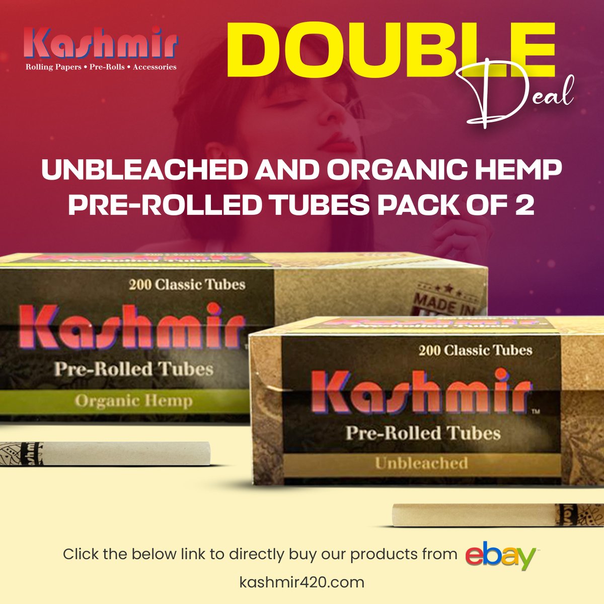 Double the flavor, Double the fun! Let the adventure begin with this pair of Unbleached and Organic Hemp Pre Rolled Tubes 🚬Pack of Two!! Buy Now!! Shop Now From eBay: ebay.com/itm/3552137842… #unbleachedtubes #rollingpapers #smokingessentials #kashmir420 #kashmirrollingpapers