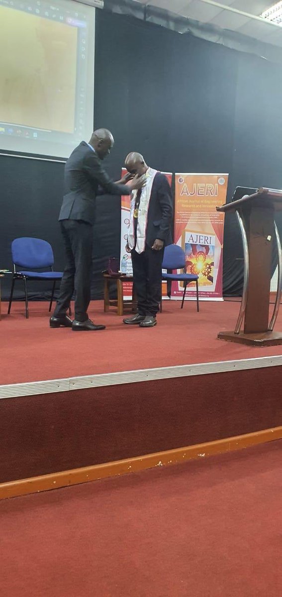 This evening, I had the privilege to seamlessly pass over the baton to IEK president 24/26 ⁦<a href="/shammahkiteme/">Eng. Shammah Kiteme, CE, FIEK, PMP</a>⁩  and wished him well ⁦<a href="/TheIEK/">The Institution of Engineers of Kenya</a>⁩ ⁦<a href="/EngineersBoard/">Engineers Board of Kenya</a>⁩