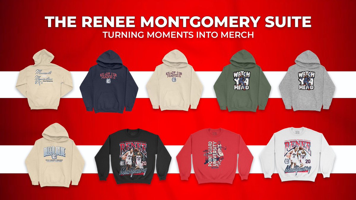 Turning moments into Merch‼️ Go UConn!!🔥

#MarchMadness | #MerchMadness 

🔵 bit.ly/Reneesuite