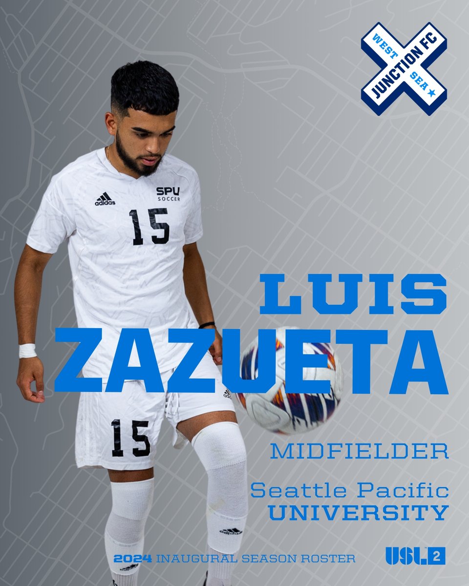 ws_junctionfc's tweet image. Welcome to Junction FC, Luis Zazueta! Luis currently plays for the Seattle Pacific University Falcons as a midfielder. Originally hailing from Tucson, AZ, he brings his midfield prowess and style from the desert to the Pacific Northwest 🌵🌲.

#WalkAllWays #JunctionFC #USL2