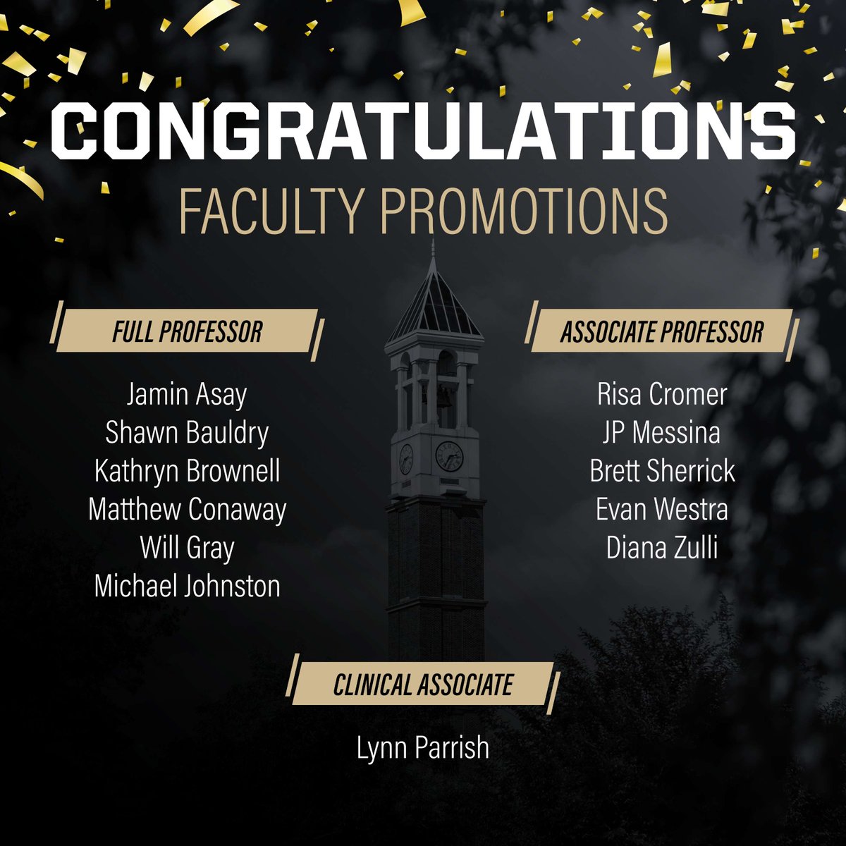 Join us in congratulating these exceptional faculty whose cutting-edge research, passion for education, & academic service have strengthened #liberalarts at Purdue benefitting our students & programs year after year. Read more about these professors at: ow.ly/G6kZ50R7SqS