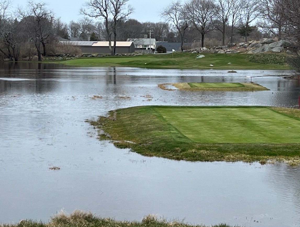 Hole #13 👀‼️ We'd be open if you could get to the tee...Mother nature is not cooperating