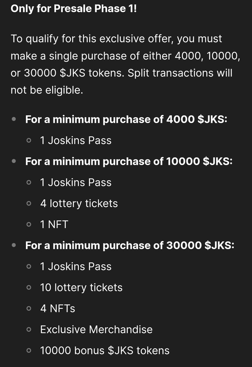 148K $JKS have been sold! 
Are you in? 
If the answer is yes, #LFG 🚀 

If the answer is no, it's not too late to join Phase 1! 

Check the pinned message for the link to join the pre-sale 🔥

Powered by #HarmonyOne $ONE 💙