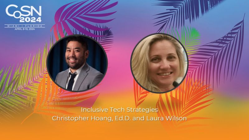 Laura and I will present @CoSN. We will be sharing how to support our schools in adopting and implementing new technologies in the classroom.

#LACOE #LACOEITO #LACOEEdtech #inclusivetech #education #edtech #CoSN2024 #conference #weareLACOE