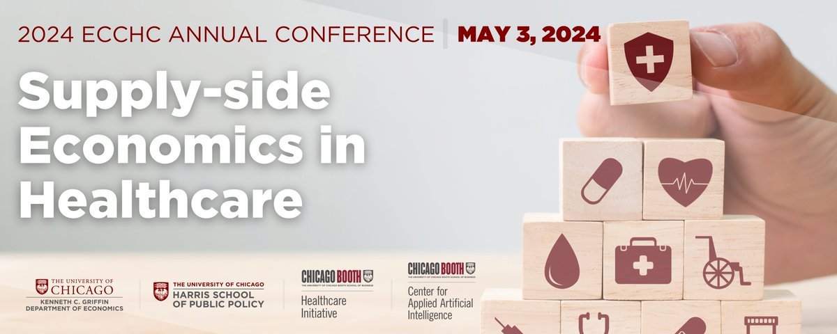 The registration deadline for the annual Supply-side Economics in Healthcare Conference is next week! Learn more about the conference and how to attend here: ecchc.economics.uchicago.edu/the-initiative…