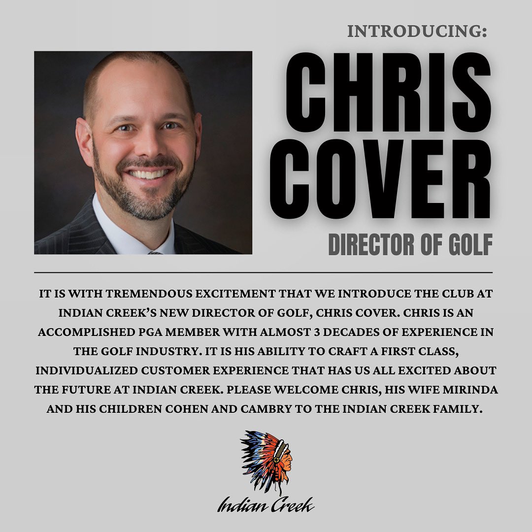 We’d like everyone to meet our new Director of Golf, Chris Cover! For more: flipsnack.com/A555CFBBDC9/ch…