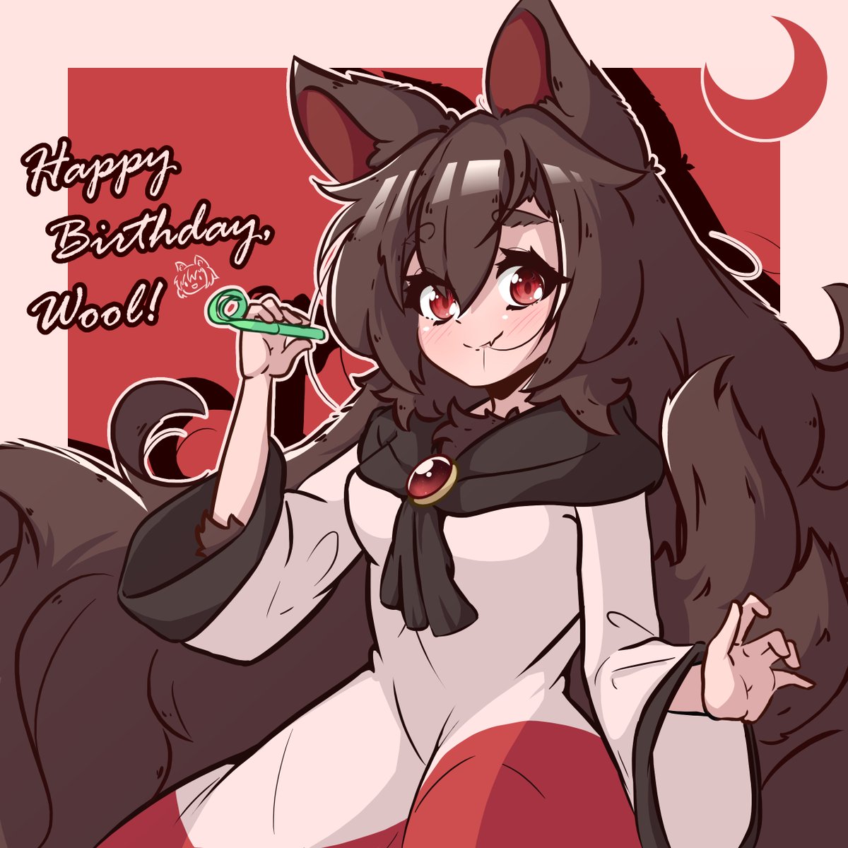Touhou - Kagerou (Gift!)] i wasn't late this year :DDD moiwool has been an  inspiration for me since the beginning, and still is to this day i wouldnt  be here today if, image size:1200x1200