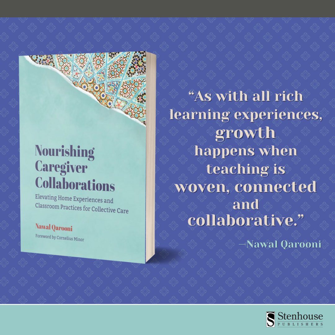 Embrace a holistic literacy approach with Nourishing Caregiver Collaborations by @NQCLiteracy. Qarooni shows teachers how to incorporate the learning students do in their communities, honoring their skills, interests, and choices. routledge.com/Nourishing-Car… #CaregiverCollaborations