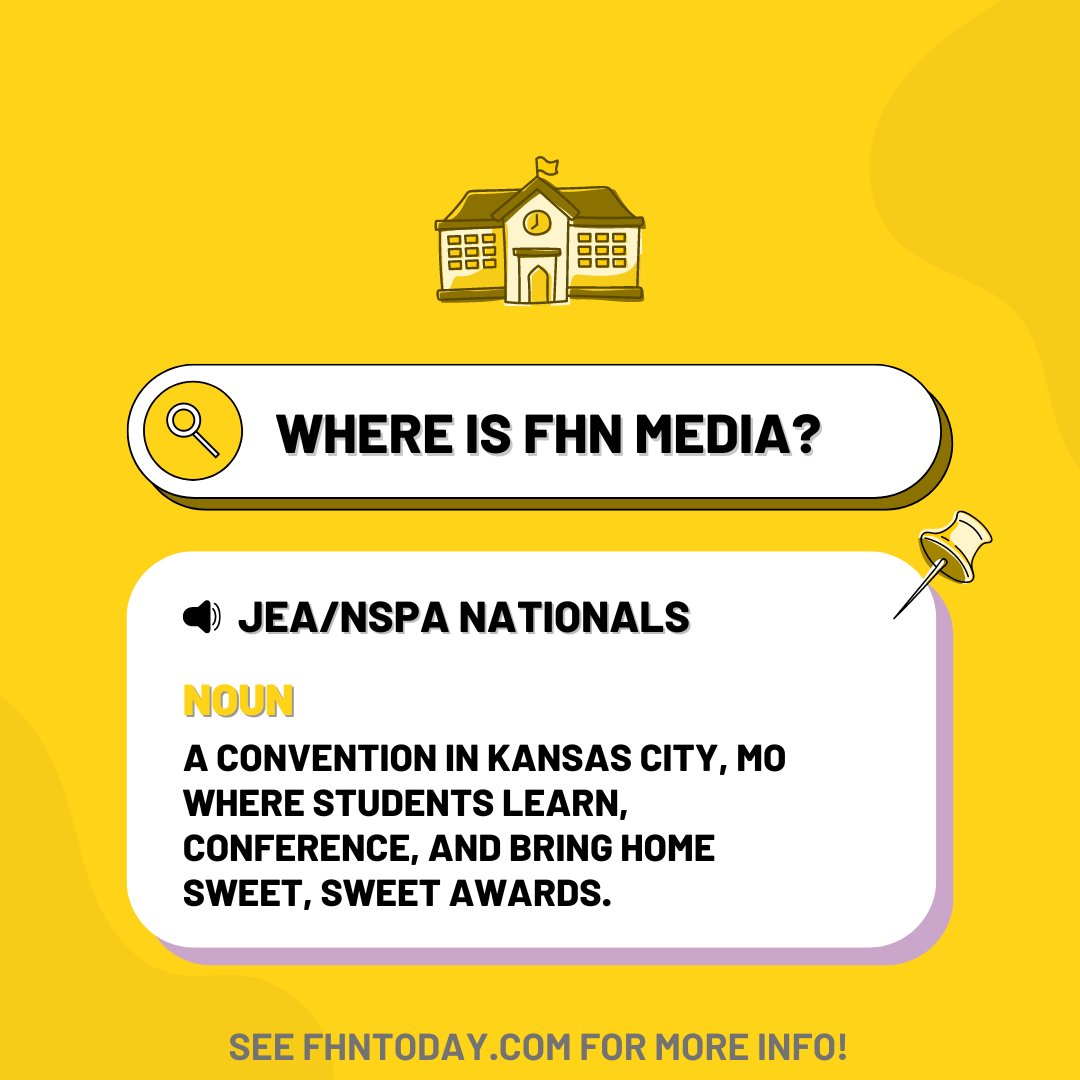 FHN Media is currently in Kansas City, MO for the JEA/NSPA convention. Be sure to check out FHNtoday.com for more info and content!