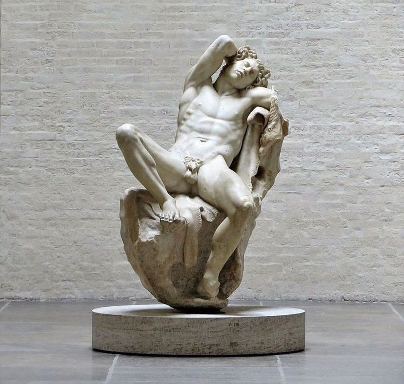 Barberini Faun, hellenistic sculpture.