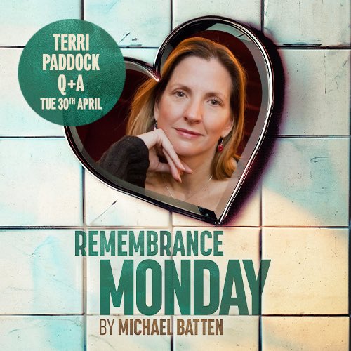 A date for the diary! Join @TerriPaddock for a post show Q&A on Tuesday, 30th April, after that’s evening performance of #RemembranceMonday @7DialsPlayhouse, starring Nick Hayes and Matthew Stathers 🛁🪞 🎟️👉 bit.ly/RemembranceMon…