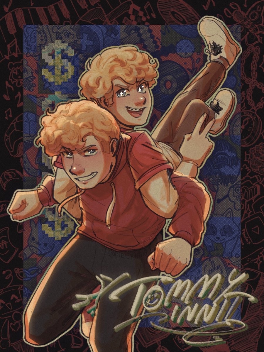 Hiiii so I made this poster to initially print out and gift to Tommy and people at the show but literally nowhere had inkjet printers so um. No Tommy poster :( [#tommyinnitfanart]