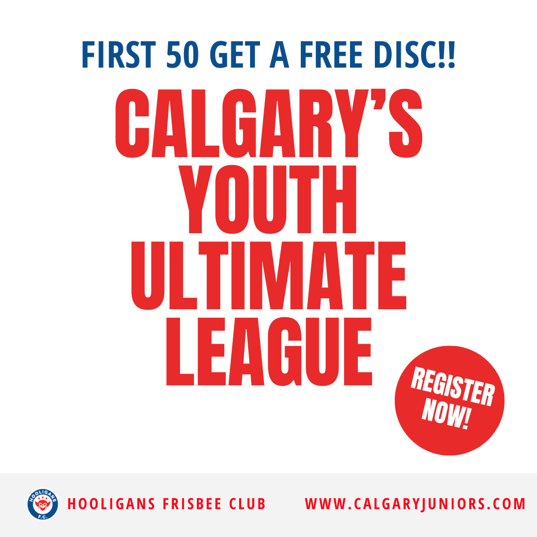 frisbeerob's tweet photo. Calling all athletes from Grade 7-12 (ages 12-18) in Calgary!

Be among the first 50 to register and snag a FREE disc!

We're hosting evaluation sessions April 13 &amp; 14 for our youth ultimate frisbee league, the Hooligans Frisbee Club.

Register now https://t.co/JXuVddbtlq. https://t.co/5DC2slbd8S