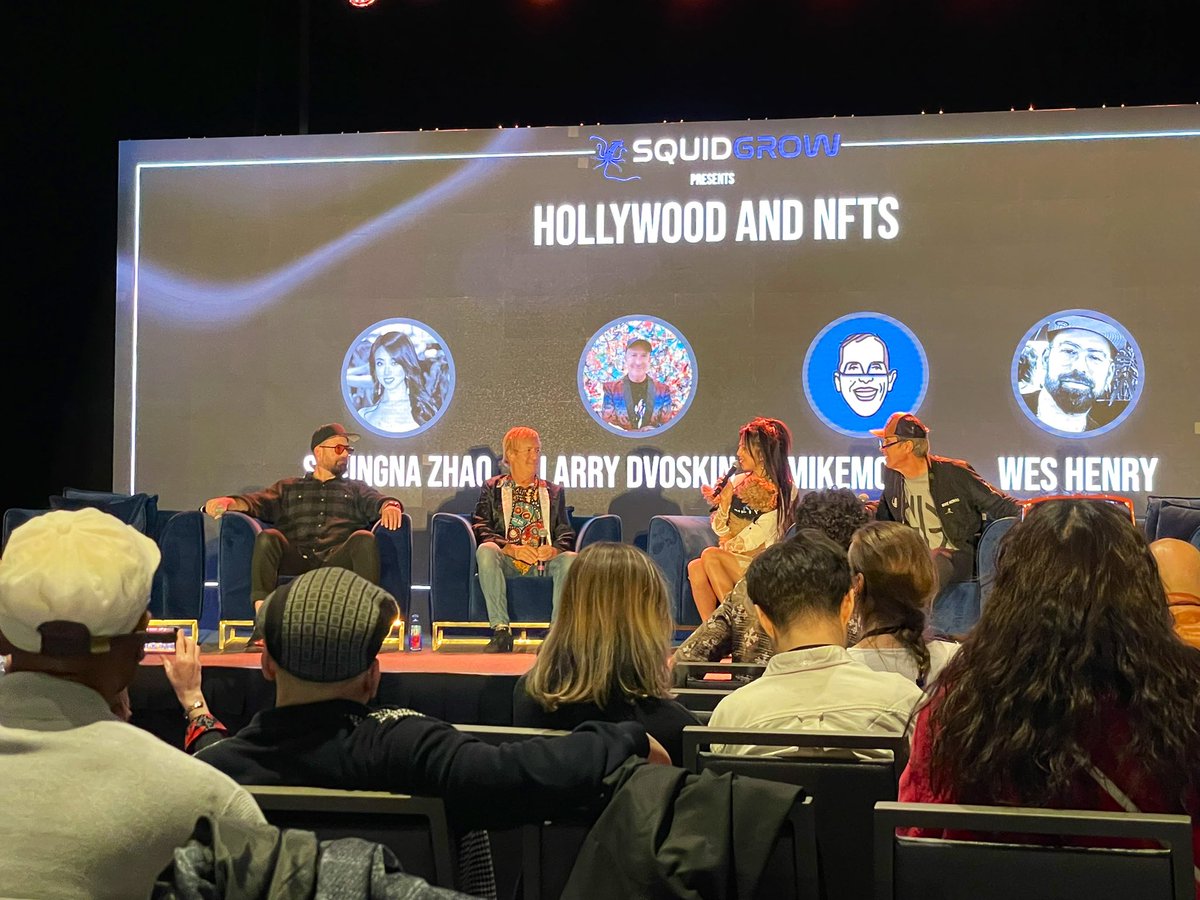 Amazing panel to cap off the event by @azhaolincoln of @NFTY30_DOC with @MikeMongo @WesHenryArt and @LarryDvoskin at #NFTNYC2024